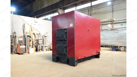 Промышленный котел 0.5 МВт на дровах